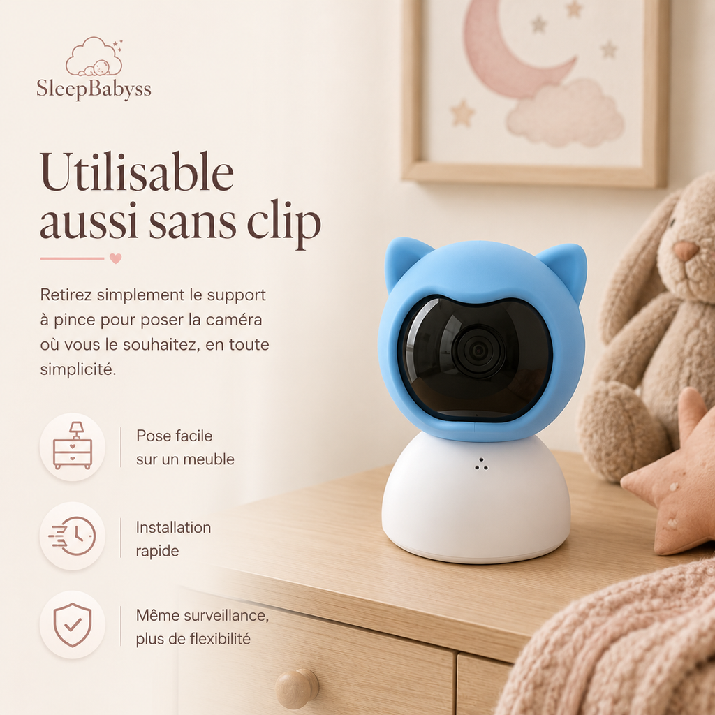 Sleepbabyss Caméra Bébé Clip & Flex