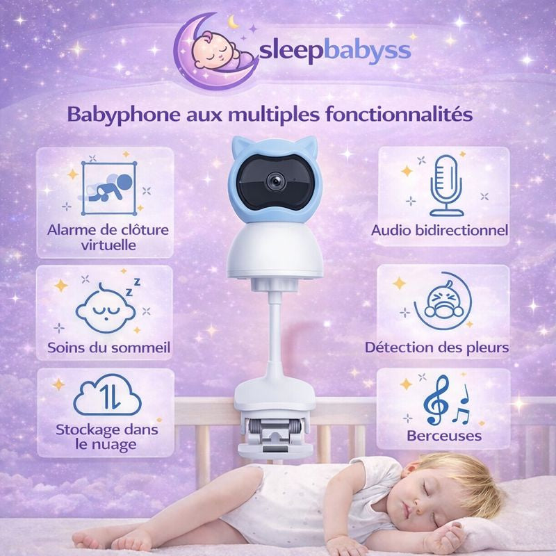 Sleepbabyss Caméra Bébé Clip & Flex
